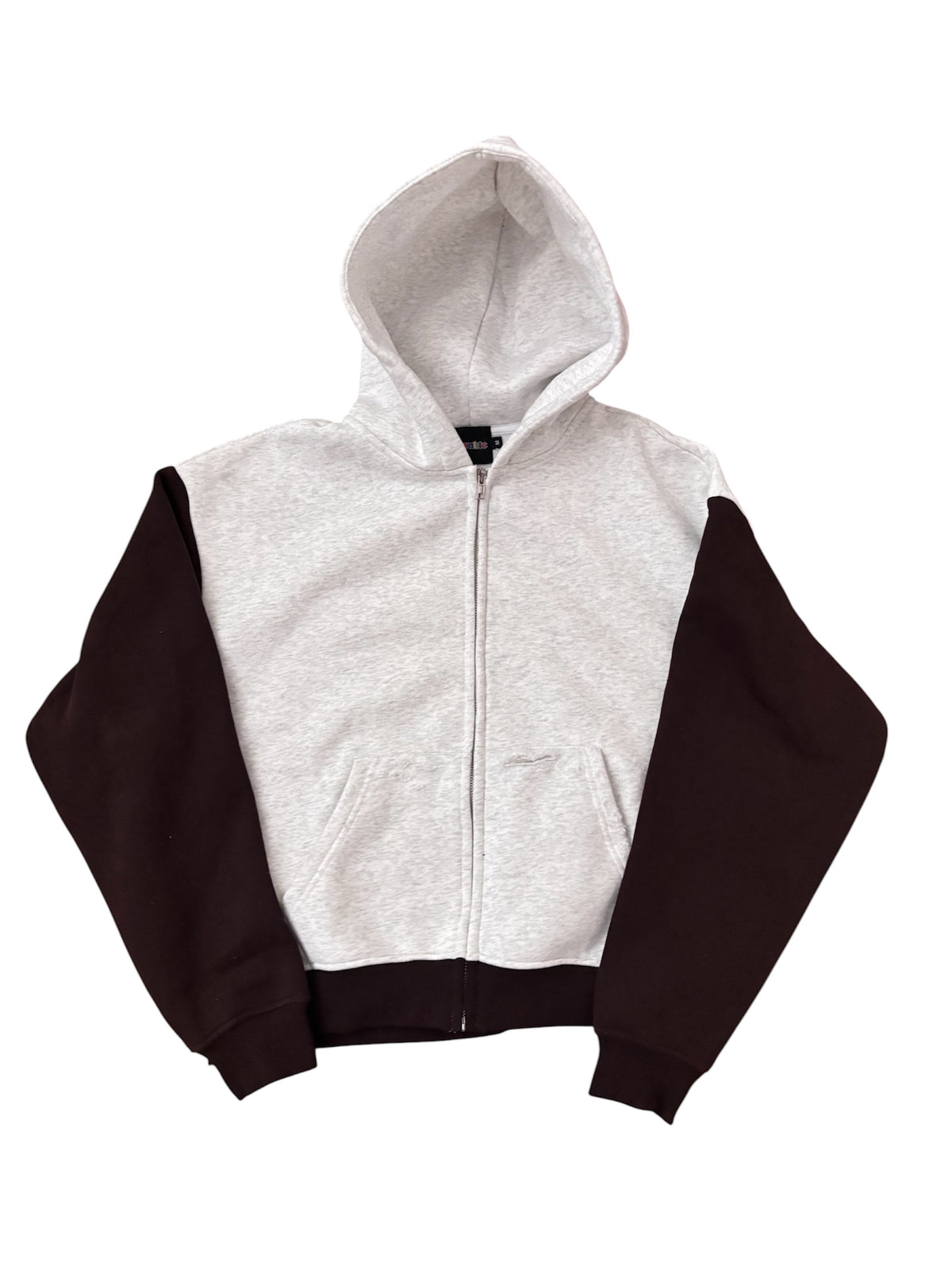 TWO-TONE ZIPUP(BROWN)